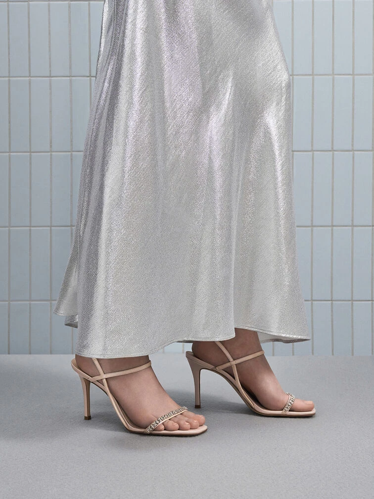 Gem-Embellished Strappy Sandals 2 Gem-Embellished Strappy Sandals - Image 2