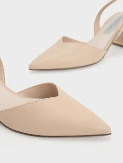 Trapeze Heel Slingback Pumps 8 Trapeze Heel Slingback Pumps -Charles & Keith 2021 L2 CK1 60920241 60 7