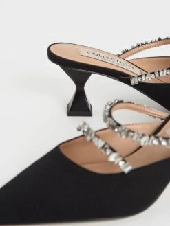 Canvas Double Gem Strap Mules -Charles & Keith 2021 L3 SL1 60280370 01 7