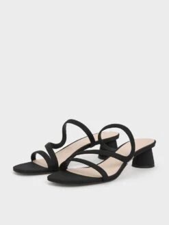 Satin Wavy Strap Mules -Charles & Keith 2021 L6 CK1 60190286 01 3