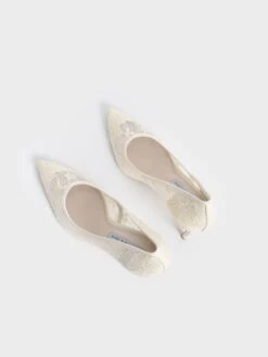 Lace Stiletto Pumps -Charles & Keith 2021 L6 CK1 60280306 09 8