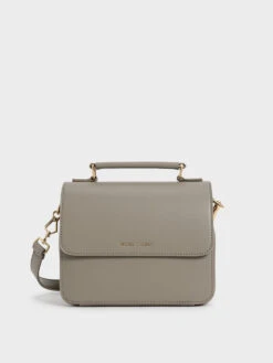 Front Flap Top Handle Crossbody Bag