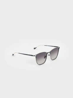 Two-Tone Wire Frame Butterfly Sunglasses -Charles & Keith 2021 L6 CK3 71280467 01 5