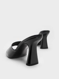 Patent Square Toe Heeled Mules 7 Patent Square Toe Heeled Mules -Charles & Keith 2021 L7 CK1 60050950 J5 5