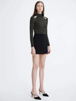 Gem-Encrusted Patent Stiletto Mules -Charles & Keith 2021 L7 CK1 60361363 J5 4