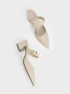 Metallic Accent Pointed-Toe Pumps -Charles & Keith 2021 L7 CK1 60580217 41 8