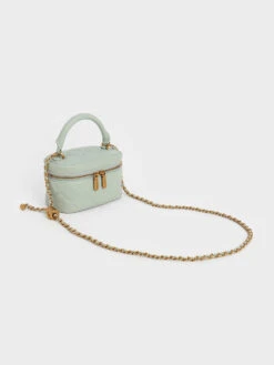 Quilted Round Pouch -Charles & Keith 2021 L7 CK6 30781682 B3 3