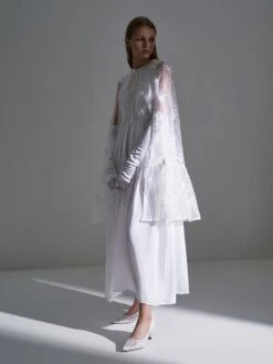 Lace Sculptural Heel Pumps -Charles & Keith 2021 L7 SL1 60280396 03 4