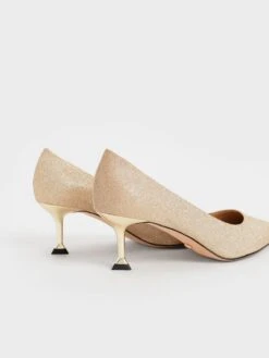 Glittered Kitten Heel Pumps -Charles & Keith 2021 L7 SL1 60580031 1 27 7