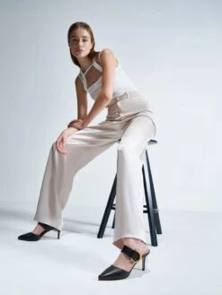 Gabine Buckled Leather Mule Pumps 13 Gabine Buckled Leather Mule Pumps -Charles & Keith 2021 L7 SL1 60920044 01 6