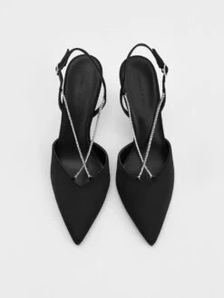 Adel Recycled Polyester Gem-Strap Slingback Pumps -Charles & Keith 2022 L2 CK1 60280280 B 01 8