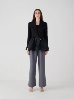 Gem-Embellished Satin Stiletto Sandals -Charles & Keith 2022 L2 CK1 60361402 23 6