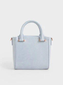 Embossed Top Handle Bag