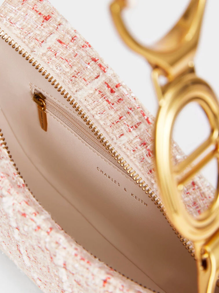 Tweed Asymmetrical Shoulder Bag 5 Tweed Asymmetrical Shoulder Bag - Image 5