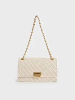 Chain Handle Shoulder Bag