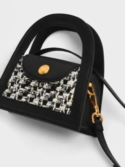 Este Tweed Trapeze Bag -Charles & Keith 2022 L3 CK2 30781790 01 5