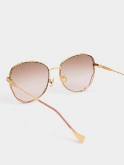 Wavy Frame Butterfly Sunglasses -Charles & Keith 2022 L3 CK3 71280495 13 7