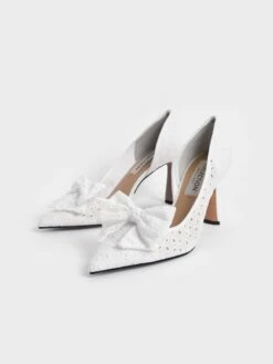 Blythe Broderie Anglaise Half-D'Orsay Pumps 10 Blythe Broderie Anglaise Half-D'Orsay Pumps -Charles & Keith 2022 L3 SL1 60920050 03 3