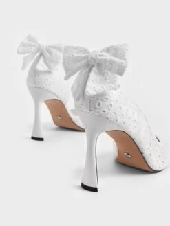 Blythe Broderie Anglaise Half-D'Orsay Pumps 14 Blythe Broderie Anglaise Half-D'Orsay Pumps -Charles & Keith 2022 L3 SL1 60920050 03 7