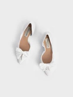 Blythe Broderie Anglaise Half-D'Orsay Pumps 15 Blythe Broderie Anglaise Half-D'Orsay Pumps -Charles & Keith 2022 L3 SL1 60920050 03 8