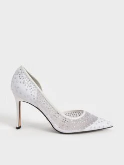 Blythe Mesh Embellished Half-D'Orsay Pumps