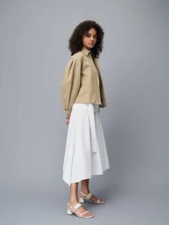 Metallic Accent Trapeze Heel Sandals -Charles & Keith 2022 L6 CK1 60050964 41 4