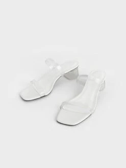 Double Strap See-Through Mules -Charles & Keith 2022 L6 CK1 60190308 03 3