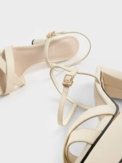 Crossover Platform Heeled Sandals 8 Crossover Platform Heeled Sandals -Charles & Keith 2022 L6 CK1 60280239 1 41 7
