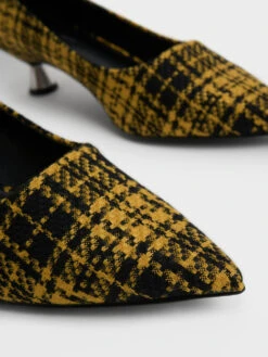 Checkered Spool Heel Pumps 8 Checkered Spool Heel Pumps -Charles & Keith 2022 L6 CK1 61720120 23 7