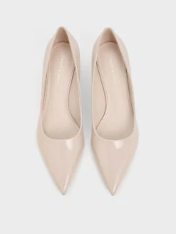 Patent Spool Heel Pumps 9 Patent Spool Heel Pumps -Charles & Keith 2022 L6 CK1 61720120 35 8