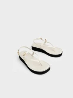 Strappy Flatform Thong Sandals 10 Strappy Flatform Thong Sandals -Charles & Keith 2022 L6 CK1 80050091 41 3