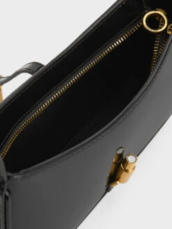 Cesia Patent Metallic Accent Shoulder Bag -Charles & Keith 2022 L6 CK2 20151158 J5 8