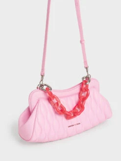 Iva Acrylic Handle Clutch -Charles & Keith 2022 L6 CK2 70701230 13 3