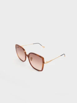 Recycled Acetate Oversized Square Sunglasses -Charles & Keith 2022 L6 CK3 51280499 34 5
