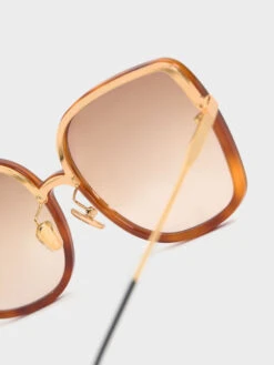 Recycled Acetate Oversized Square Sunglasses -Charles & Keith 2022 L6 CK3 51280499 34 7