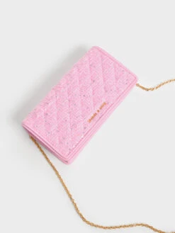 Tweed Quilted Pouch -Charles & Keith 2022 L6 CK6 30681013 1 13 7