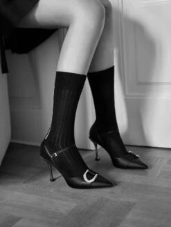 Gabine Gem-Embellished Back Strap Pumps 11 Gabine Gem-Embellished Back Strap Pumps -Charles & Keith 2022 L6 SL1 60280413 01 4