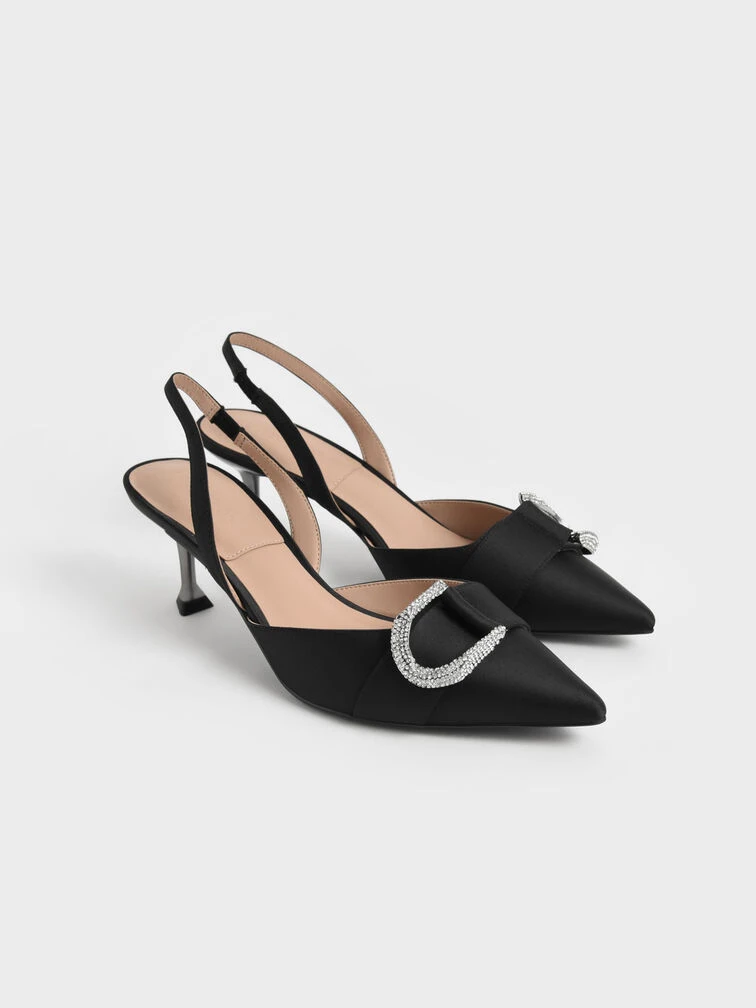 Gabine Gem-Embellished Slingback Pumps 2 Gabine Gem-Embellished Slingback Pumps - Image 2