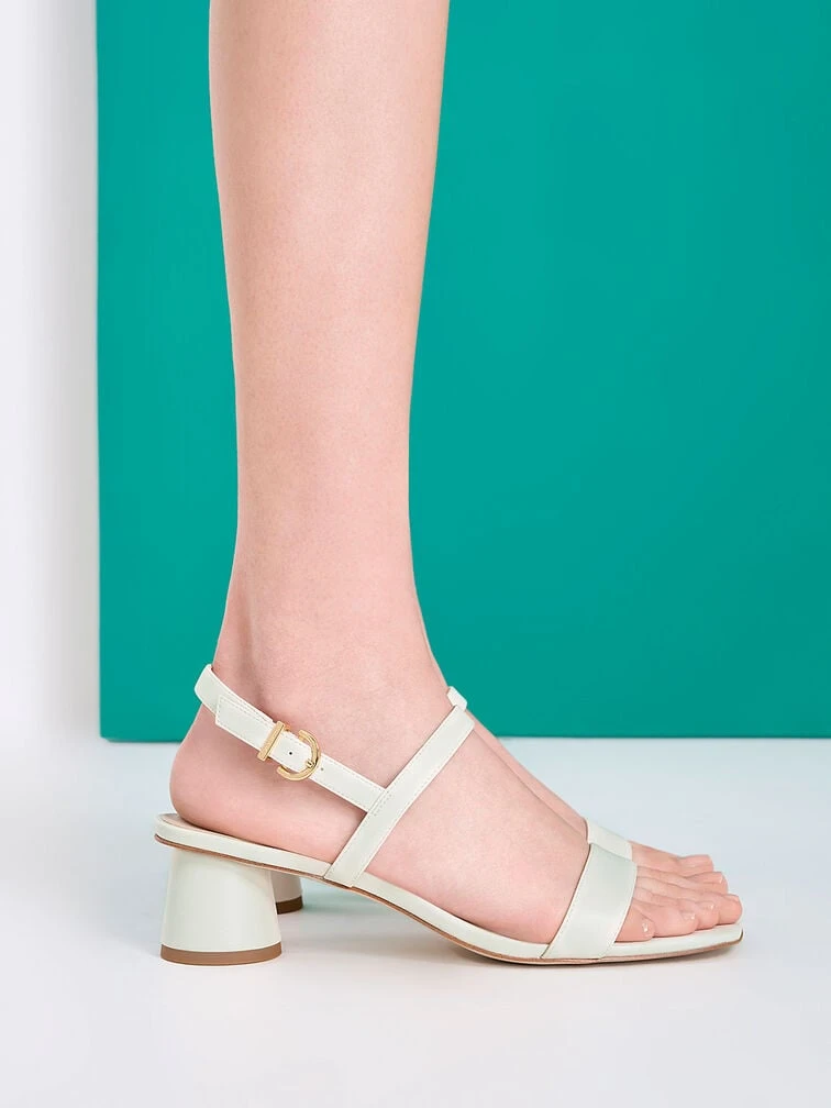 Cylindrical Heel Back Strap Sandals 2 Cylindrical Heel Back Strap Sandals - Image 2