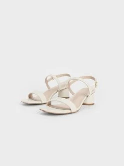 Cylindrical Heel Back Strap Sandals 9 Cylindrical Heel Back Strap Sandals -Charles & Keith 2022 L7 CK1 60050974 41 3