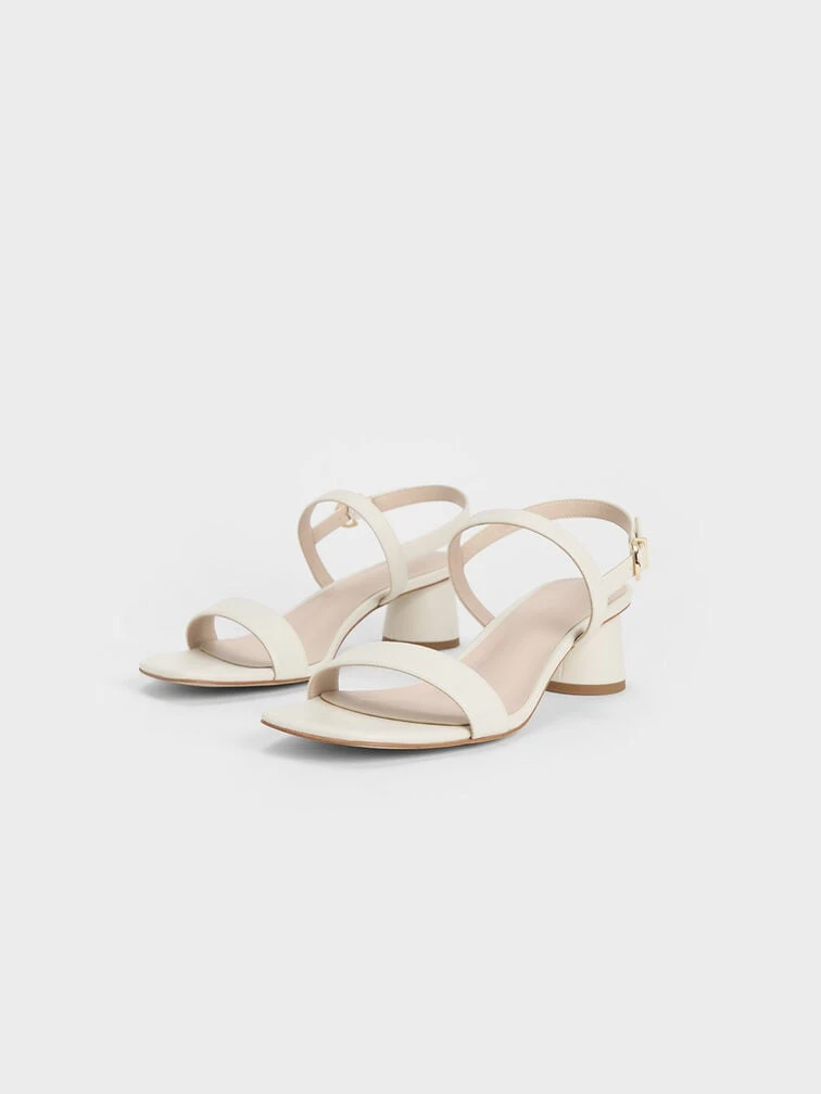 Cylindrical Heel Back Strap Sandals 3 Cylindrical Heel Back Strap Sandals - Image 3