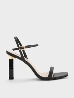 Sculptural Heel Sandals