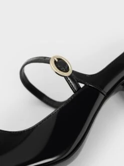 Patent Mary Jane Heeled Mules 7 Patent Mary Jane Heeled Mules -Charles & Keith 2022 L7 CK1 60361432 J5 5