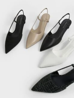 Cylindrical Heel Slingback Pumps -Charles & Keith 2022 L7 CK1 60580252 41 7