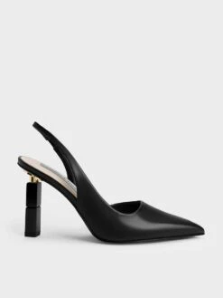 Asymmetric Sculptural Heel Pumps