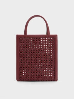 Woven Double Handle Tote Bag