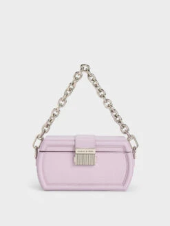 Leona Belted Geometric Clutch