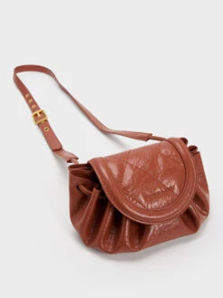 Mini Blossom Curved Flap Quilted Crossbody Bag -Charles & Keith 2022 L7 CK2 80151208 55 5