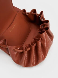 Mini Blossom Curved Flap Quilted Crossbody Bag -Charles & Keith 2022 L7 CK2 80151208 55 8