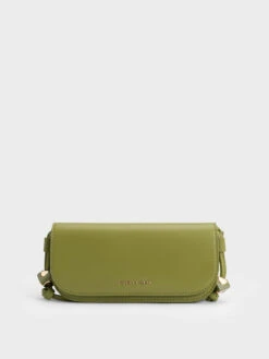 Cube Knotted Elongated Crossbody Bag